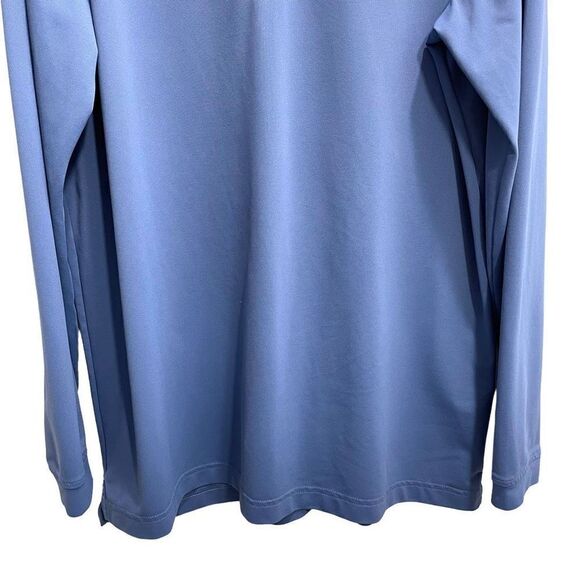 Peter Millar Solid Stretch Jersey Long Sleeve Polo Sz L blue - Picture 4 of 7